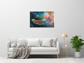 Abstract canvas painting wall décor Minimalist Floral landscape colorful
